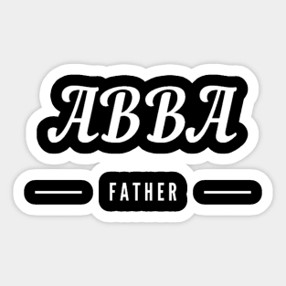 Abba Father Christian Shirt Design Sticker
